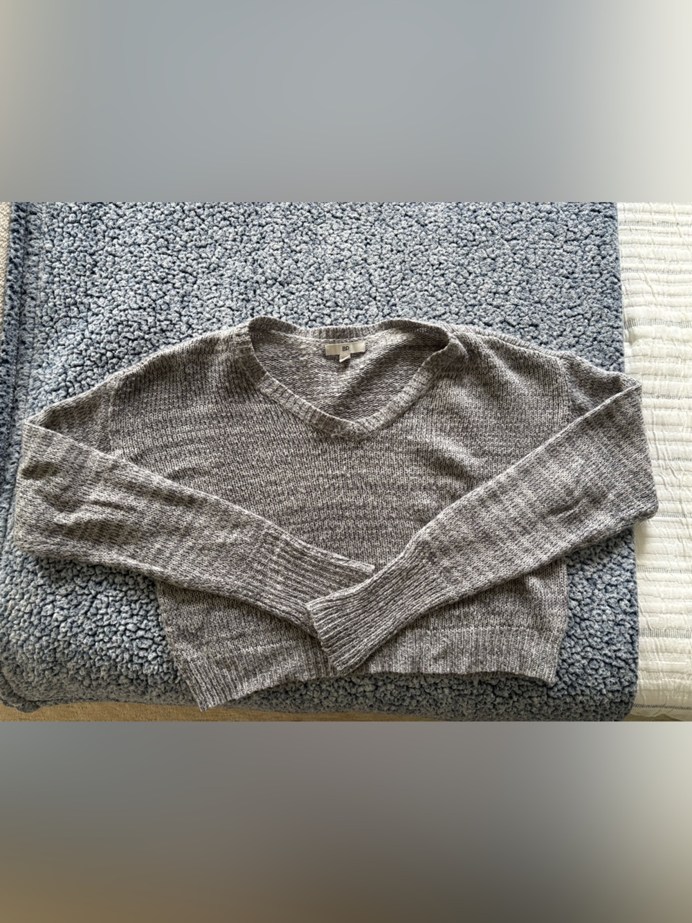 bp Grey V-Neck Sweater